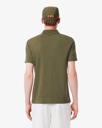 Polo De Tenis Estampado Ultra Seco De Corte Entallado