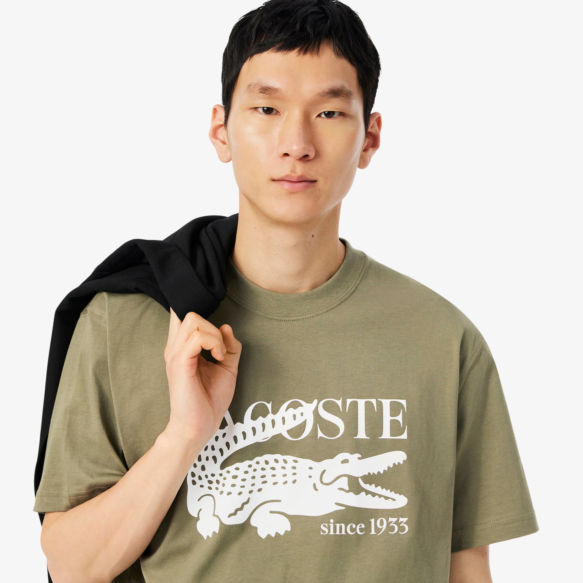 Tシャツ・カットソー LACOSTE Men T Shirts 1212 BMY Green Men's Classic Fit Cotton Print T-Shirt - T-shirts - New In