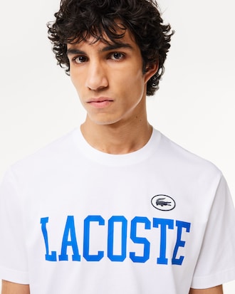 Men's Contrast Badge Cotton T-Shirt