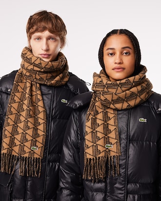 &Eacute;charpe r&eacute;versible avec motif monogramme