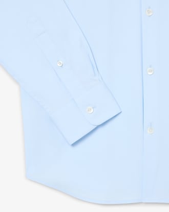 Camisa de Popelina El&aacute;stica de Corte Ajustado