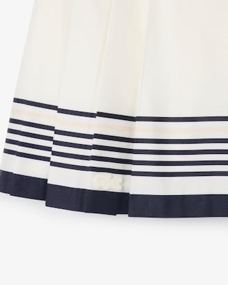 Short Pleated Wrap Skirt