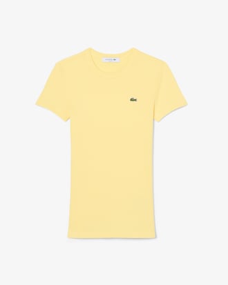 Women's Slim Fit Ribbed Cotton T-Shirt