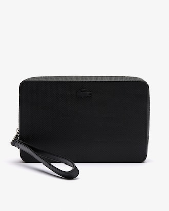 Men's Chantaco Piqu&eacute; Leather Zipped Pouch