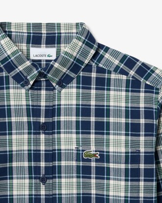 Camisa Oxford de Algod&oacute;n de Cuadros Escoceses