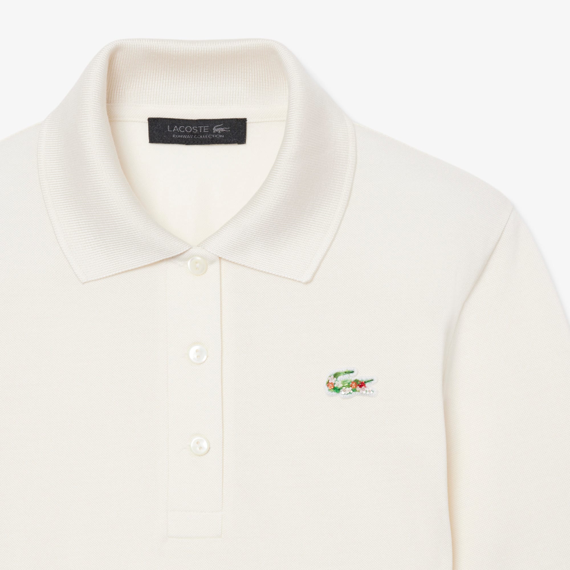 Runway Slim Fit Beaded Crocodile Silk Polo Shirt - undefined - New