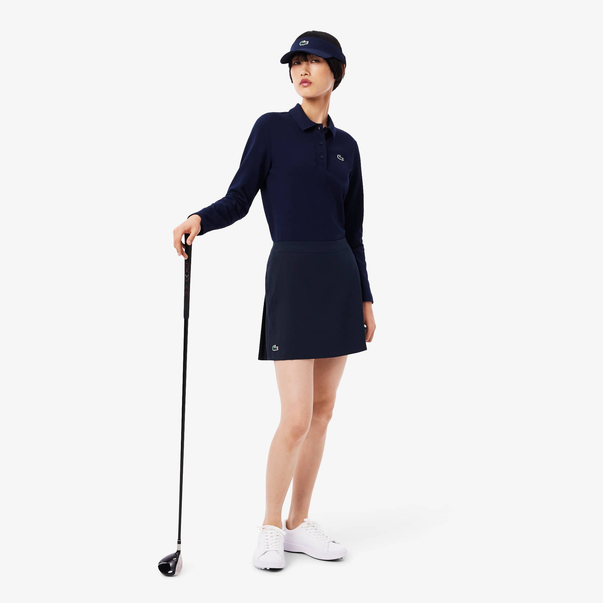 ★LACOSTE★ Women's Essential Short Pleated Skirt Navy JF140 Women's Short Pleated Skirt - Shorts & Skirts - New In 2025