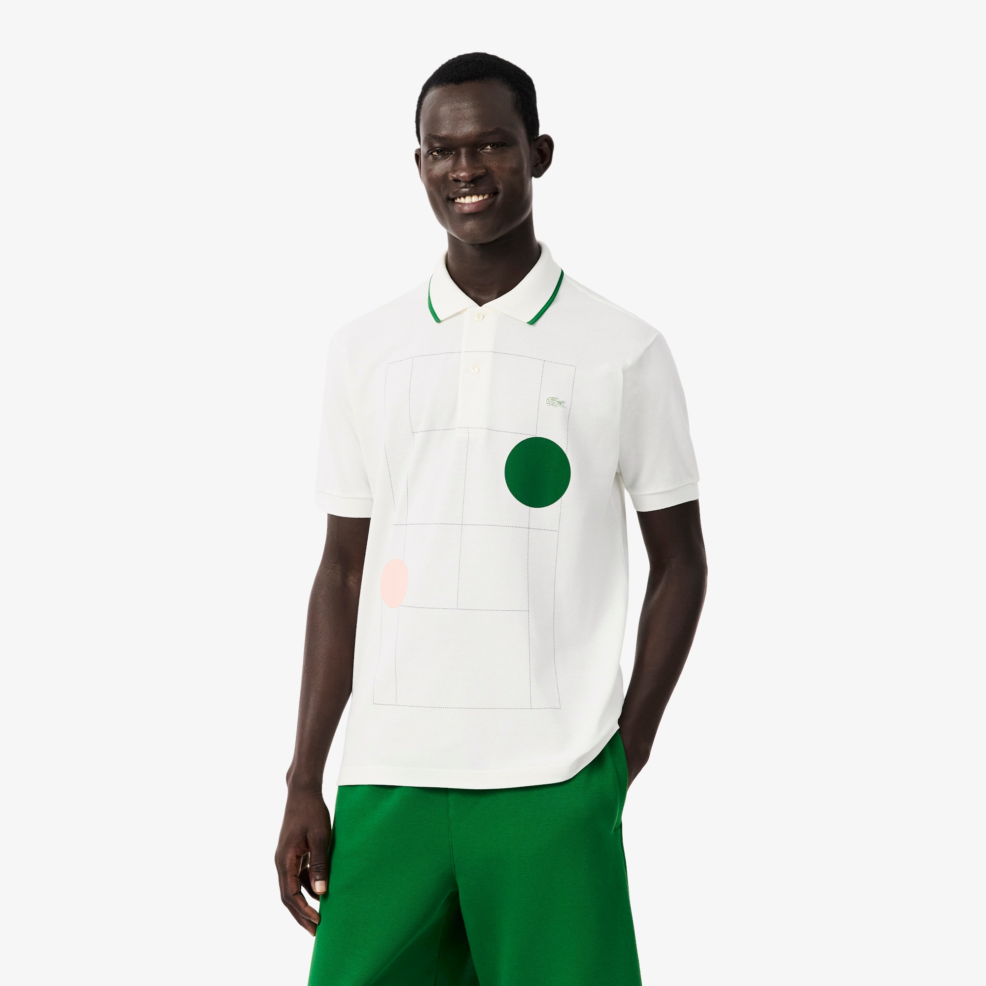 Classic Fit Graphic Petit Piqué Polo Shirt