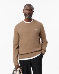 Men's 3D Knit Cashmere Crew Neck Sweater