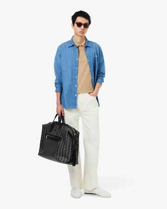 Men's Regular Fit Paris Stretch Piqu&eacute; Polo