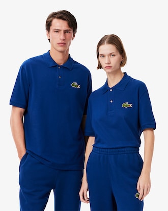 Unisex Loose Fit L.12.12 Piqué Badge Polo