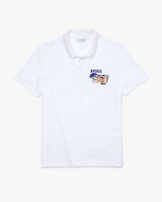 Men&rsquo;s Lacoste Regular Fit Embroidered Cotton Piqu&eacute; Polo Shirt
