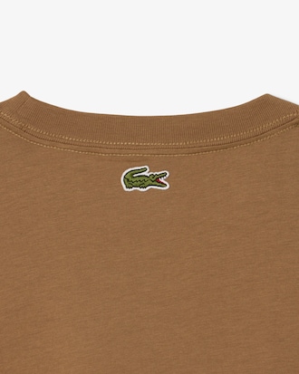 Printed Embroidery Accent Cotton Jersey T-shirt