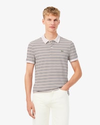 Classic Fit Striped Petit Piqu&eacute; Polo