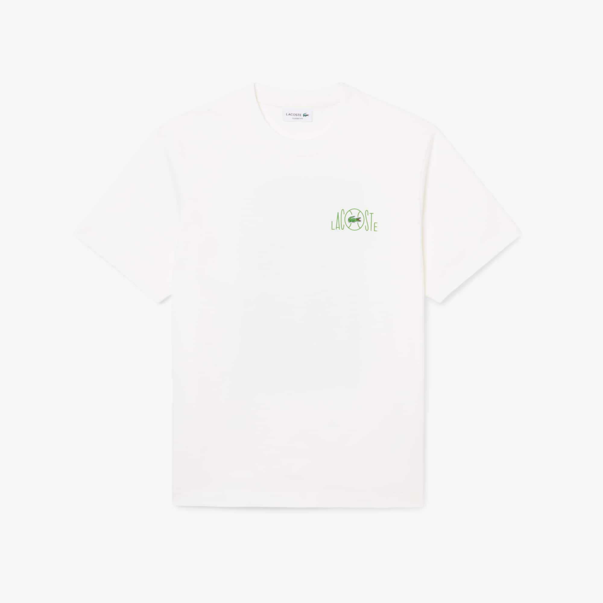 Printed Cotton T-Shirt - Organic Cotton - New In 2026 | Lacoste