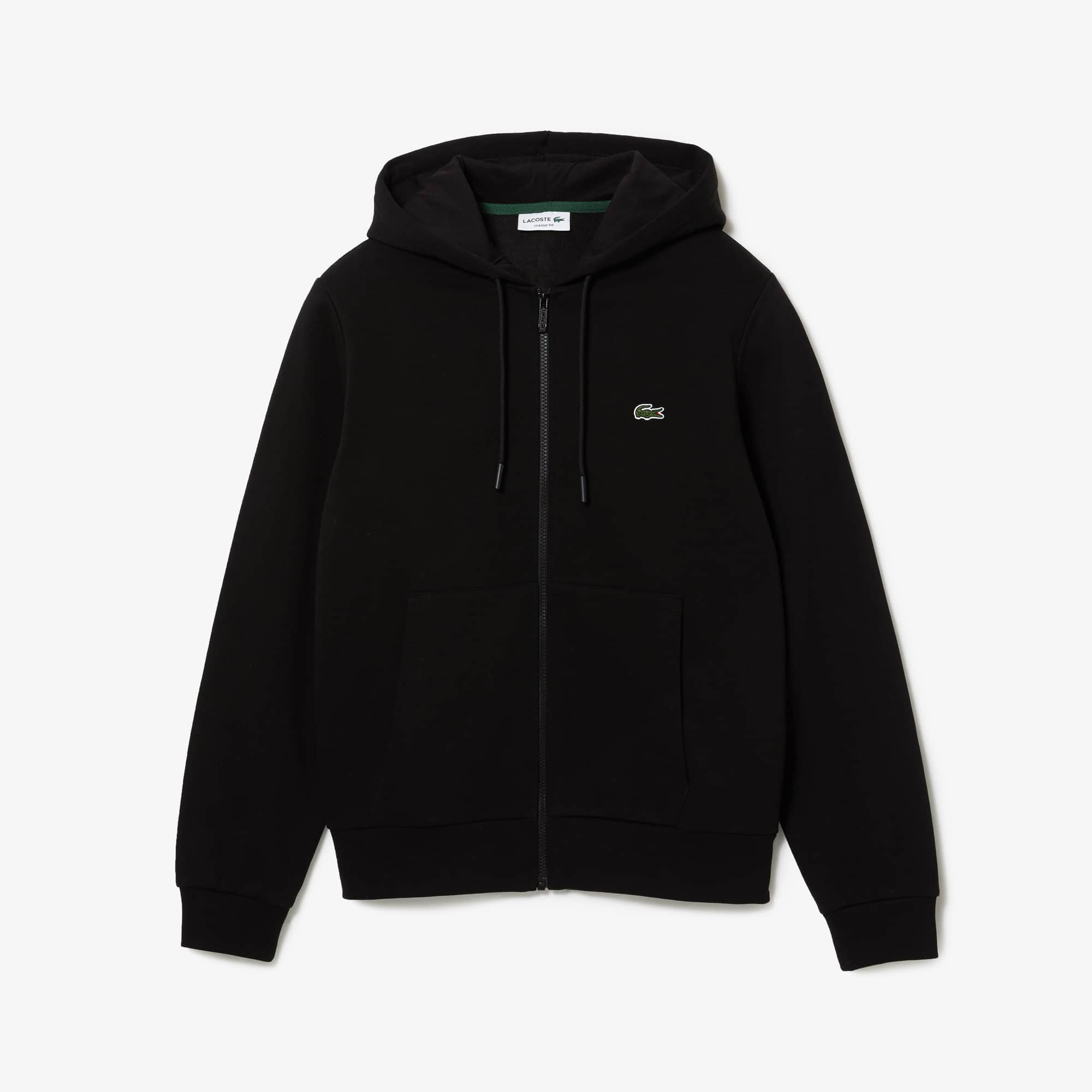 Organic Cotton Kangaroo Pocket Hoodie | Lacoste US | Men's Collection