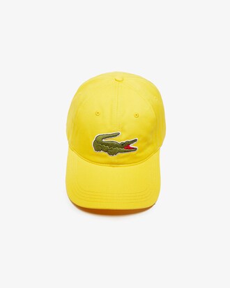 Unisex Contrast Strap And Oversized Crocodile Cotton Cap