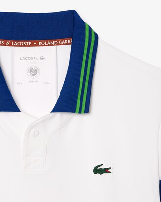 Polo de tenis de corte slim Daniil Medvedev edici&oacute;n Roland-Garros