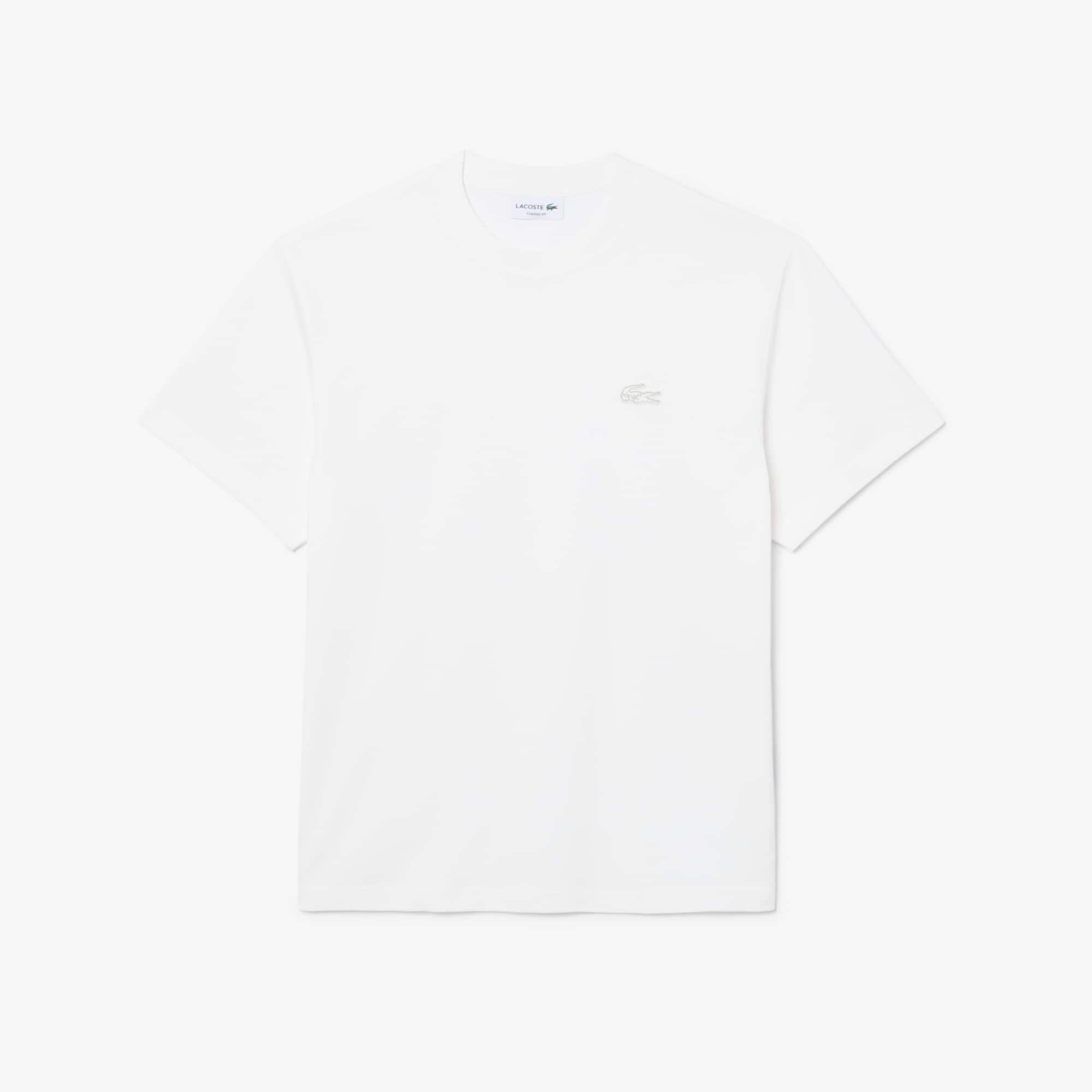 Lacoste Playera de Tejido Jersey con Cocodrilo Metalizado Blanco