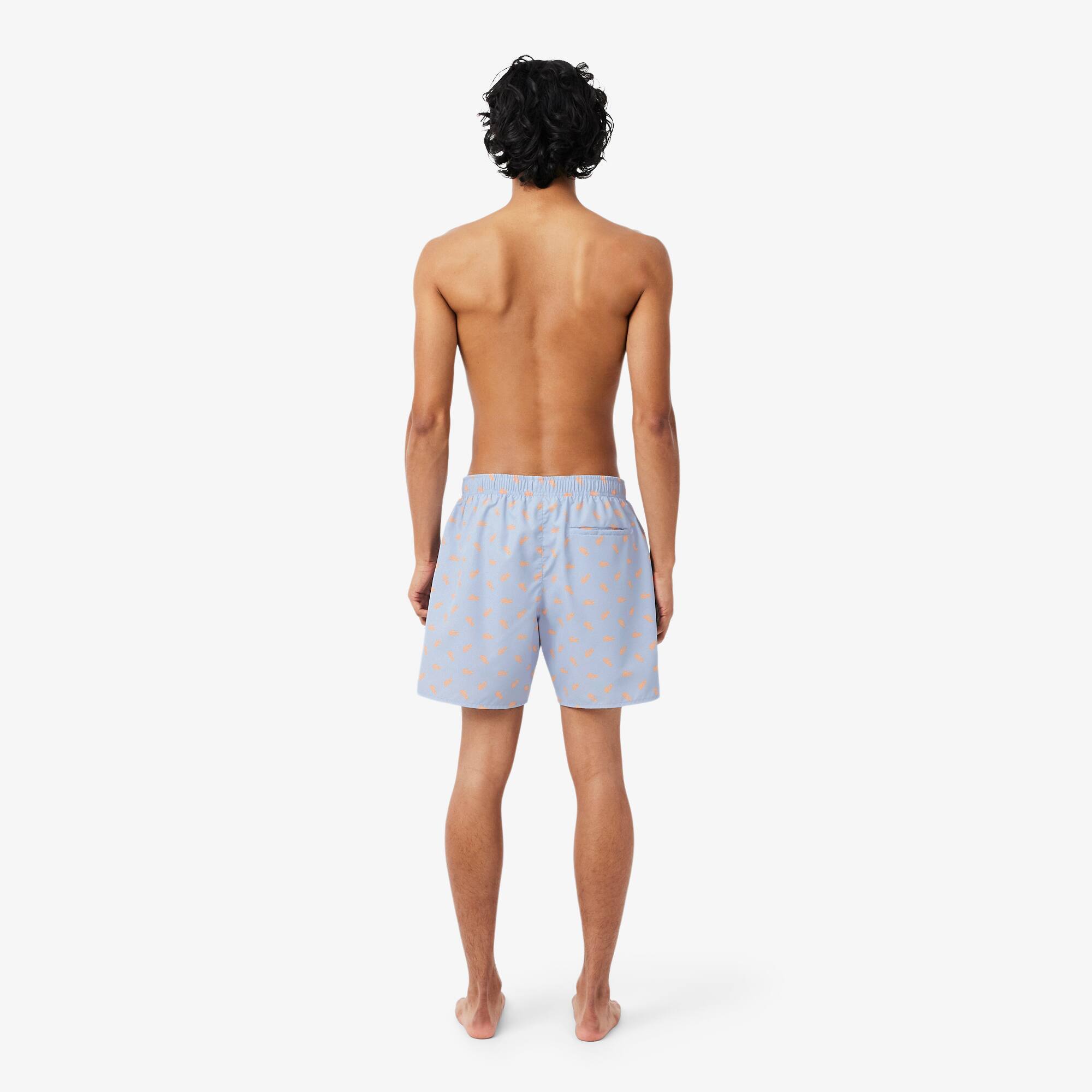Mid Length Crocodile Print Swim Trunks - Shorts & Swim - New In