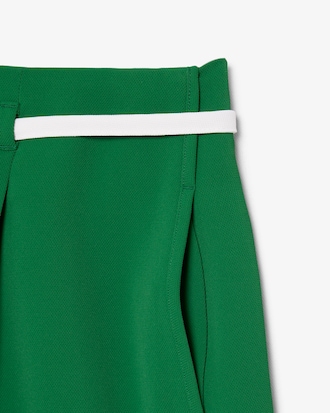 Oversized Pleated Bermuda Shorts