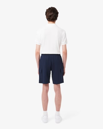 Men's Cotton Fleece Cargo Shorts