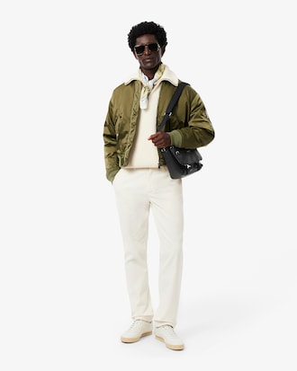 Ossian Flap Close Leather Satchel