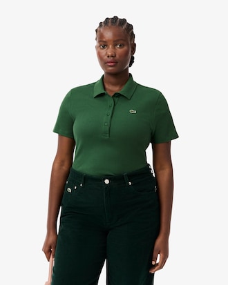 Polo Femme Coupe Slim En Coton Bio