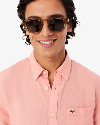 Men's Short Sleeve Linen Shirt  