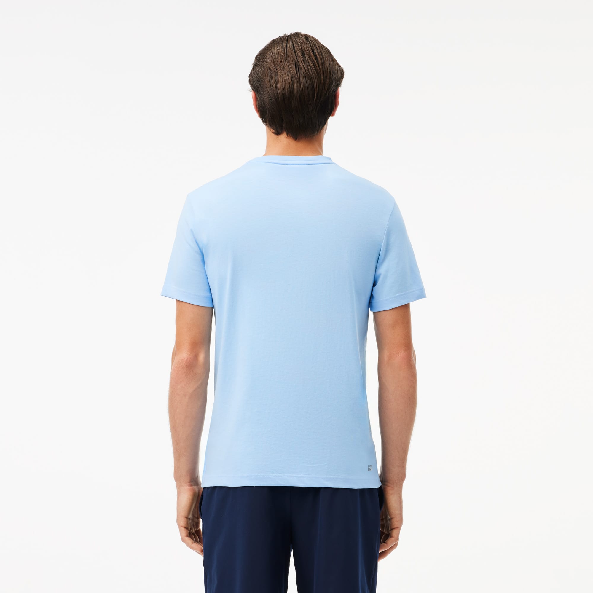 Tシャツ・カットソー LACOSTE Men T-shirt  Blue TH6709 3D3 Lacoste Mens Crew Neck Pima Cotton Jersey T-shirt Blue Chine