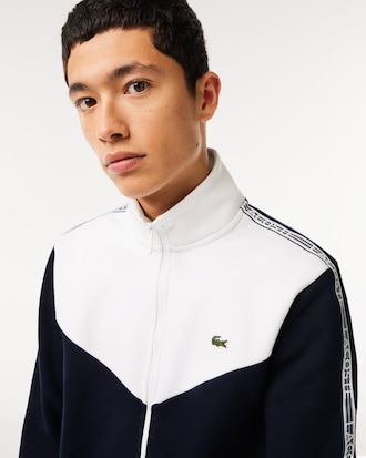 Men’s Lacoste Classic Fit Colorblock Zipped Jogger Sweatshirt