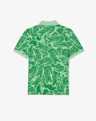 Kids' Petit Piqué Print Polo