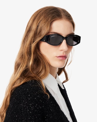 Pliss&eacute; Oval Glasses