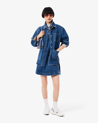 Women's Oversized Denim Overshirt