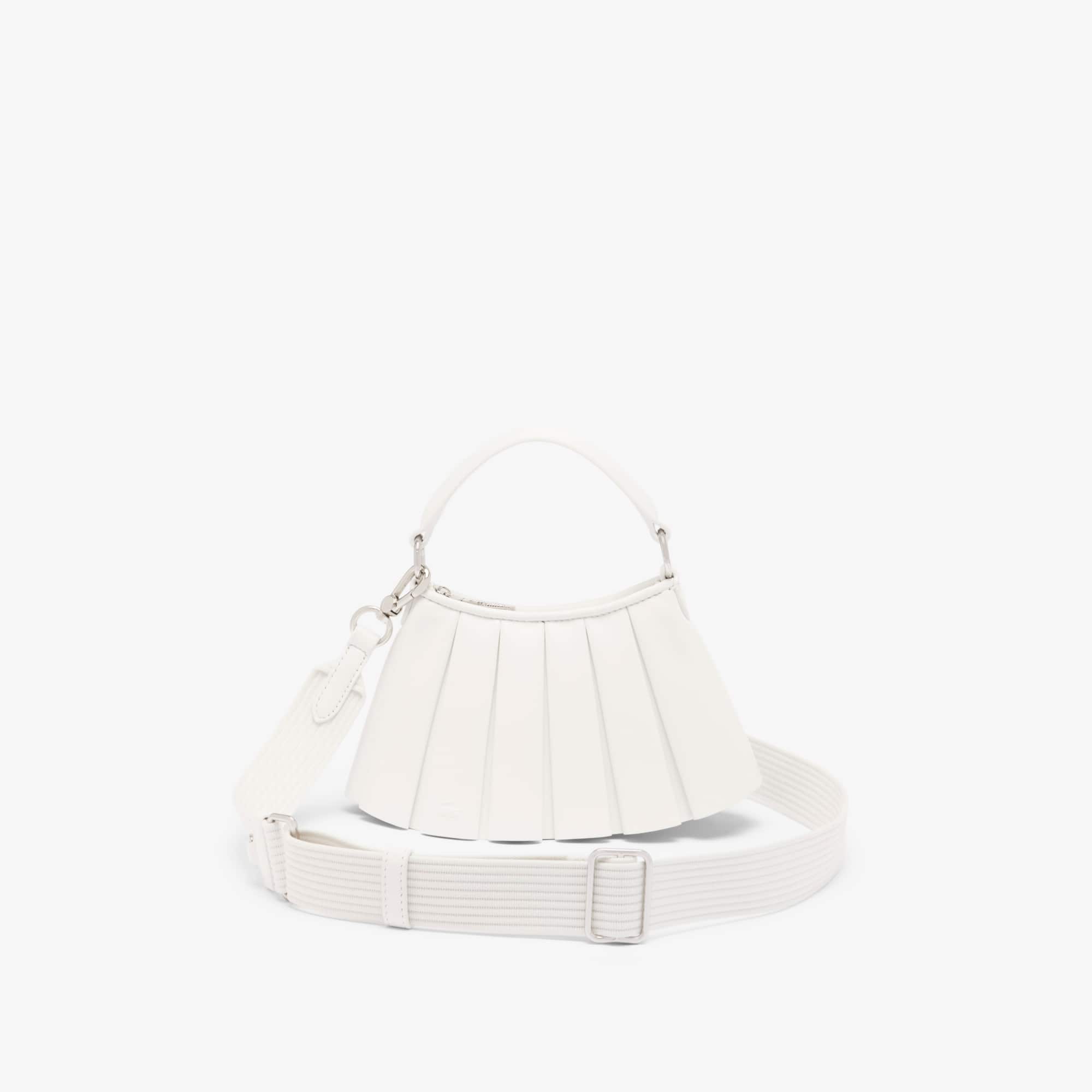 Lacoste Runway Mini Lenglen Leather Bag - One Size In White