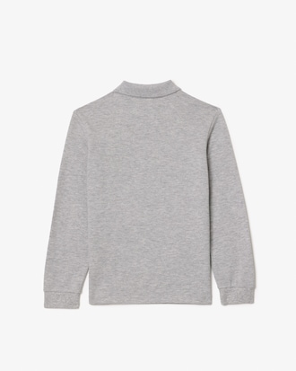 Kids' Long Sleeve Petit Piqué Polo