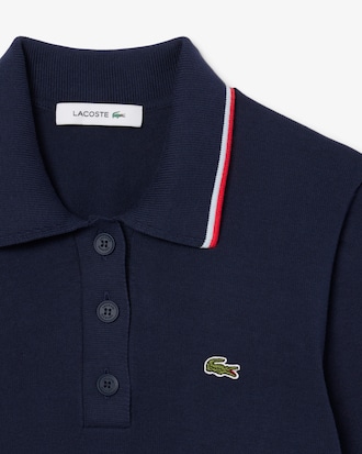 Women's Cropped 3D Seamless Stretch Cotton Polo