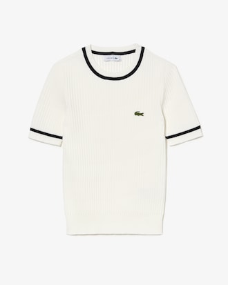 Women's Seamless 3D Knit Ribbed Sweater