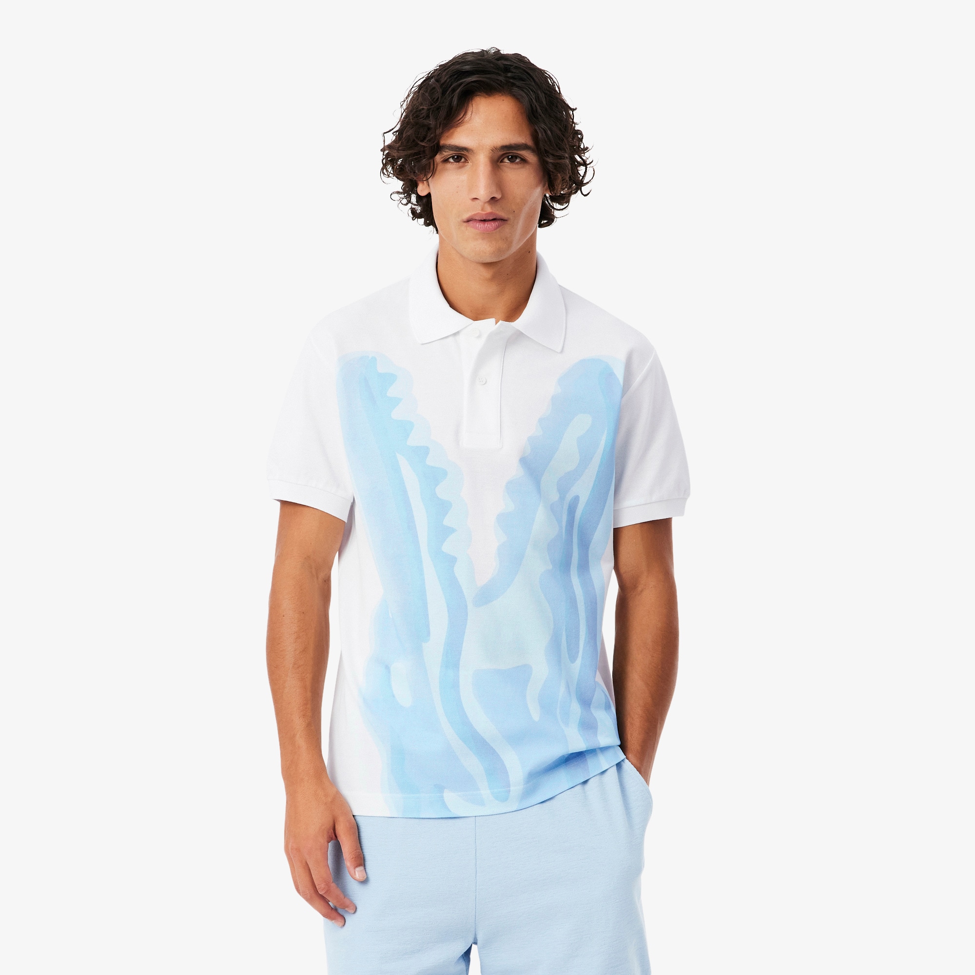 Classic Fit Printed Piqué Polo - Polo Shirts - New In 2026 | Lacoste