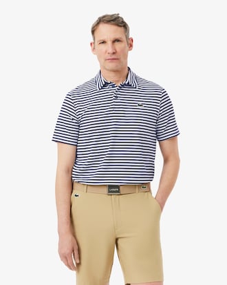 Regular Fit Ultra Dry Striped Golf Polo