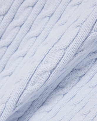 Short Sleeved Cable Knit Sweater