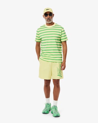 Playera de punto con estampado de rayas