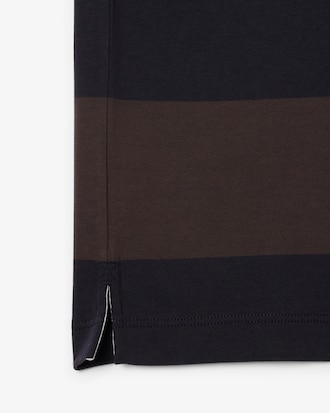 Men's Relaxed Fit Striped Rugby Polo