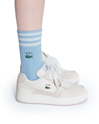 Unisex Lacoste x A.P.C. Striped High-Cut Socks