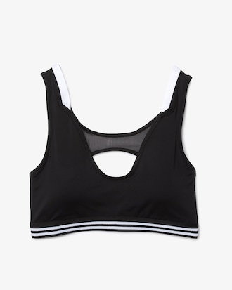 Sujetador deportivo Lacoste SPORT con detalles en contraste y recortes para mujer