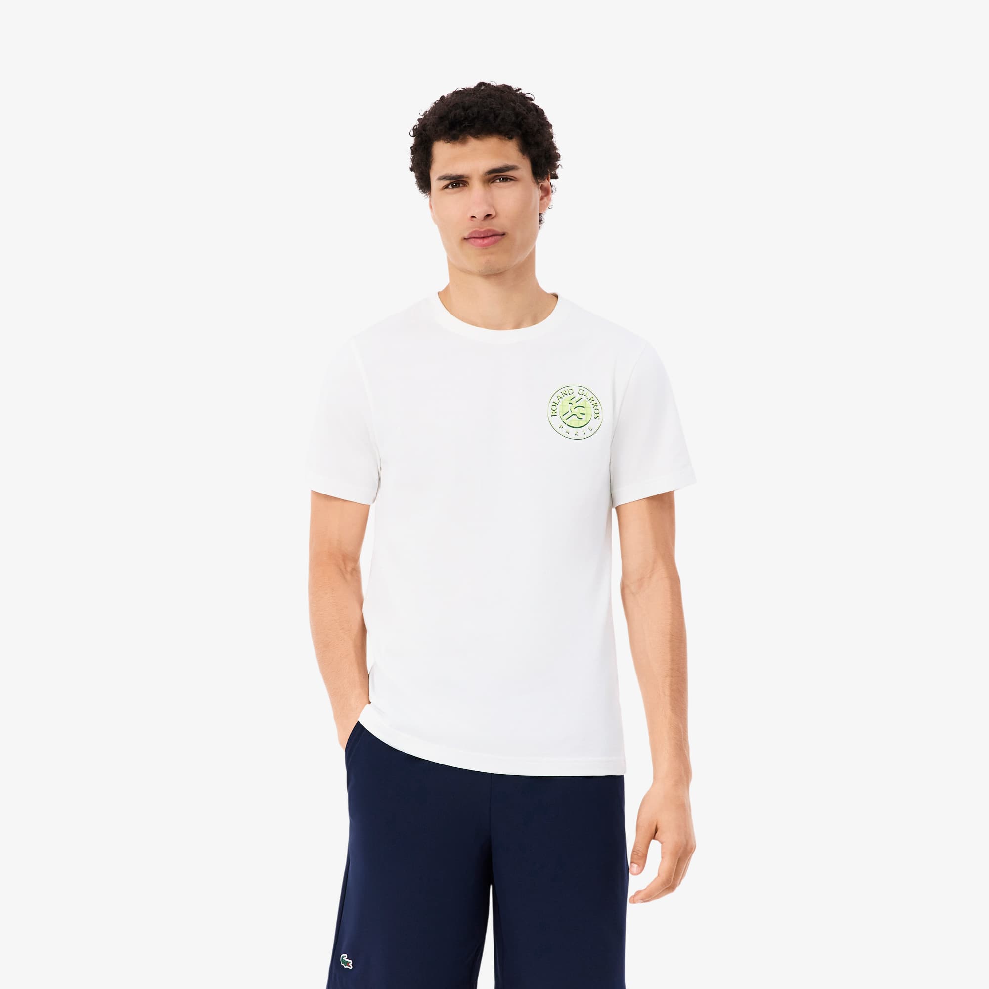 Lacoste Playera De Tenis Edición Roland-Garros Blanco