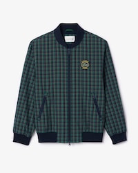 Men's Checked Water-Repellent Harrington Jacket