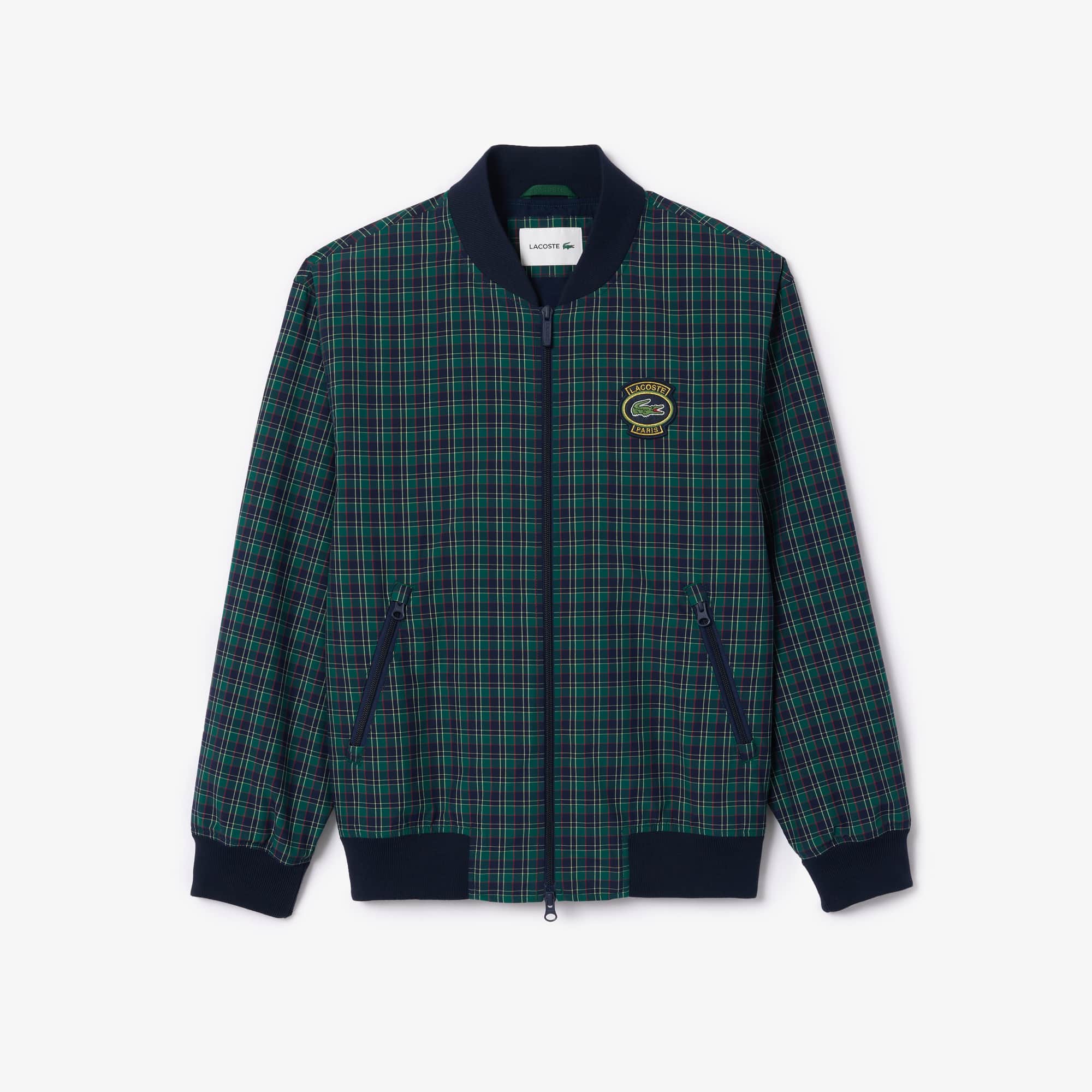 Men's Checked Water-Repellent Harrington Jacket