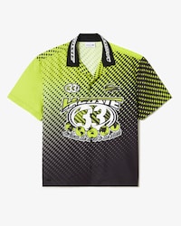 Men&rsquo;s Short Sleeve Ombr&eacute; Checkerboard Print Shirt