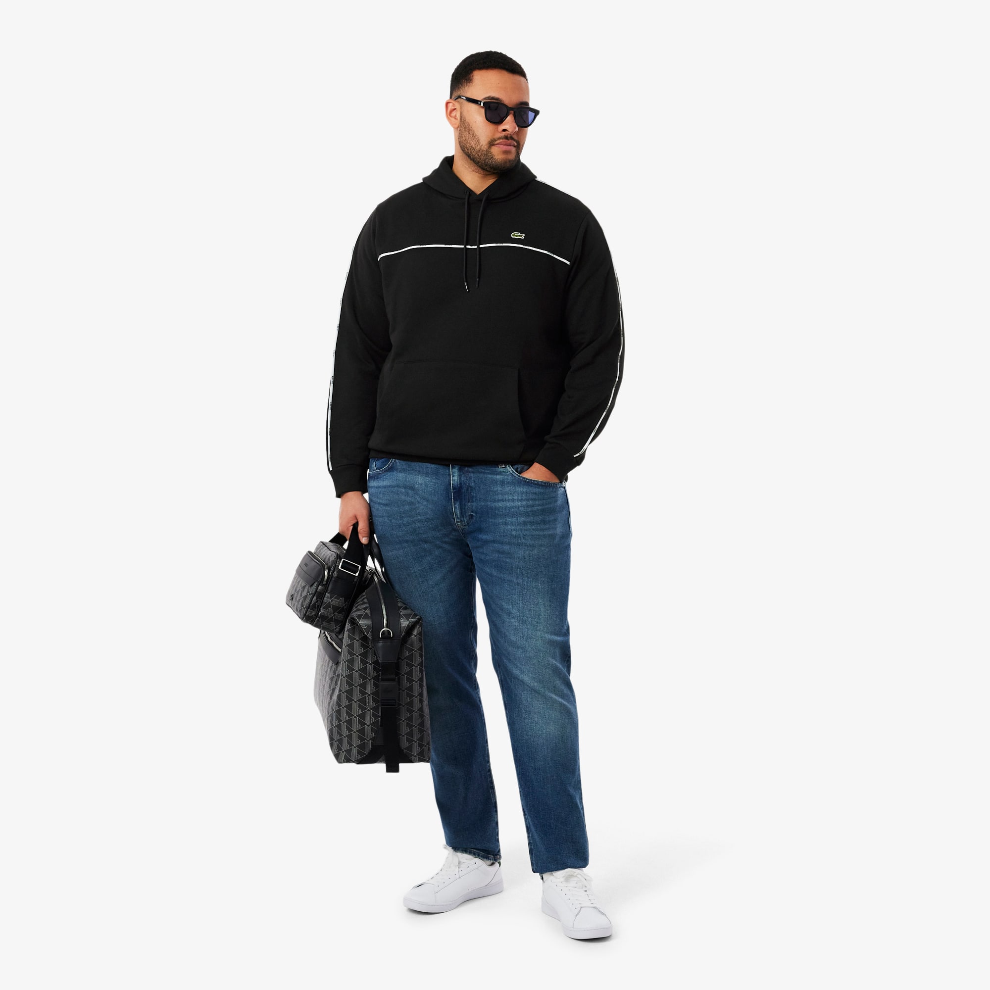 Men's Classic Fit Logo Stripe Sweatshirt - Sweaters & Sweatshirts